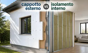 Confronto tra cappotto esterno e isolamento interno: due soluzioni per un doppio comfort abitativo.