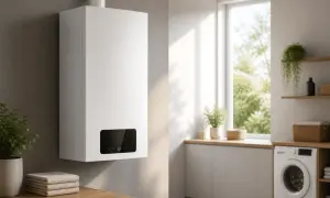 Caldaia moderna a condensazione, ideale per chi cerca efficienza e risparmio. La scelta giusta per la tua casa.