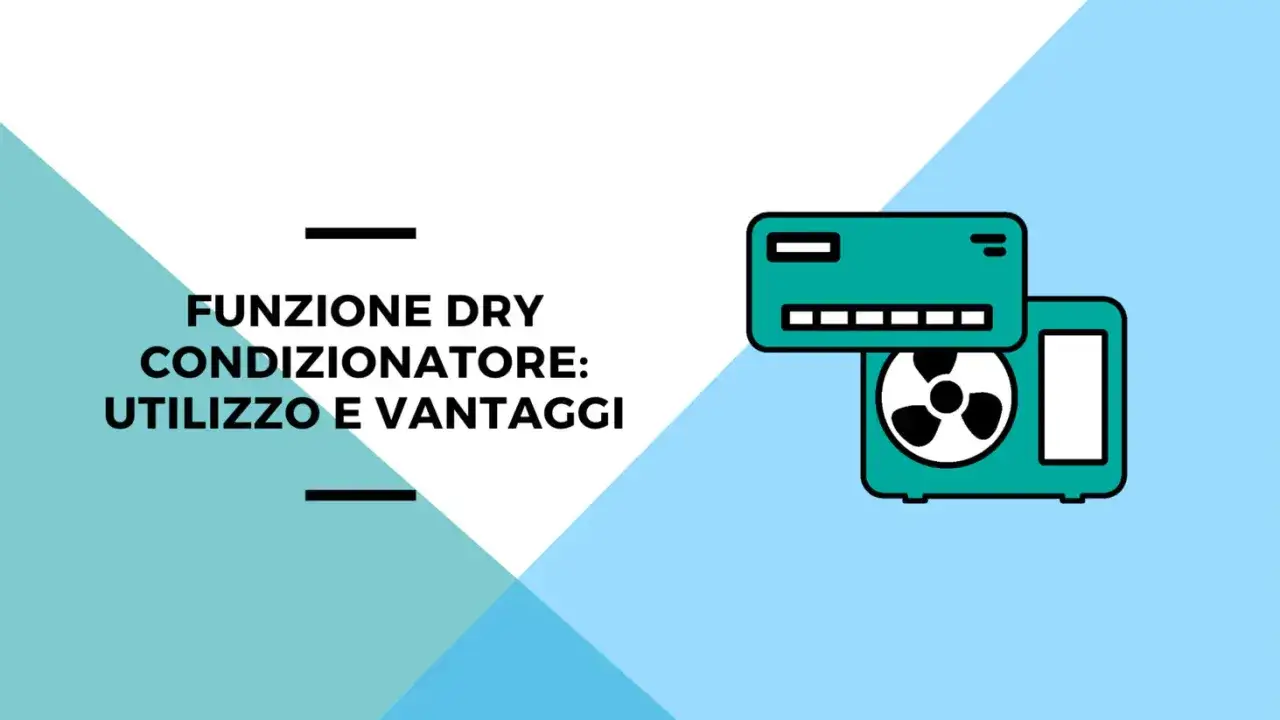 Funzione dry condizionatore: significato, utilizzo e vantaggi. L'immagine mostra un'icona stilizzata di un condizionatore.