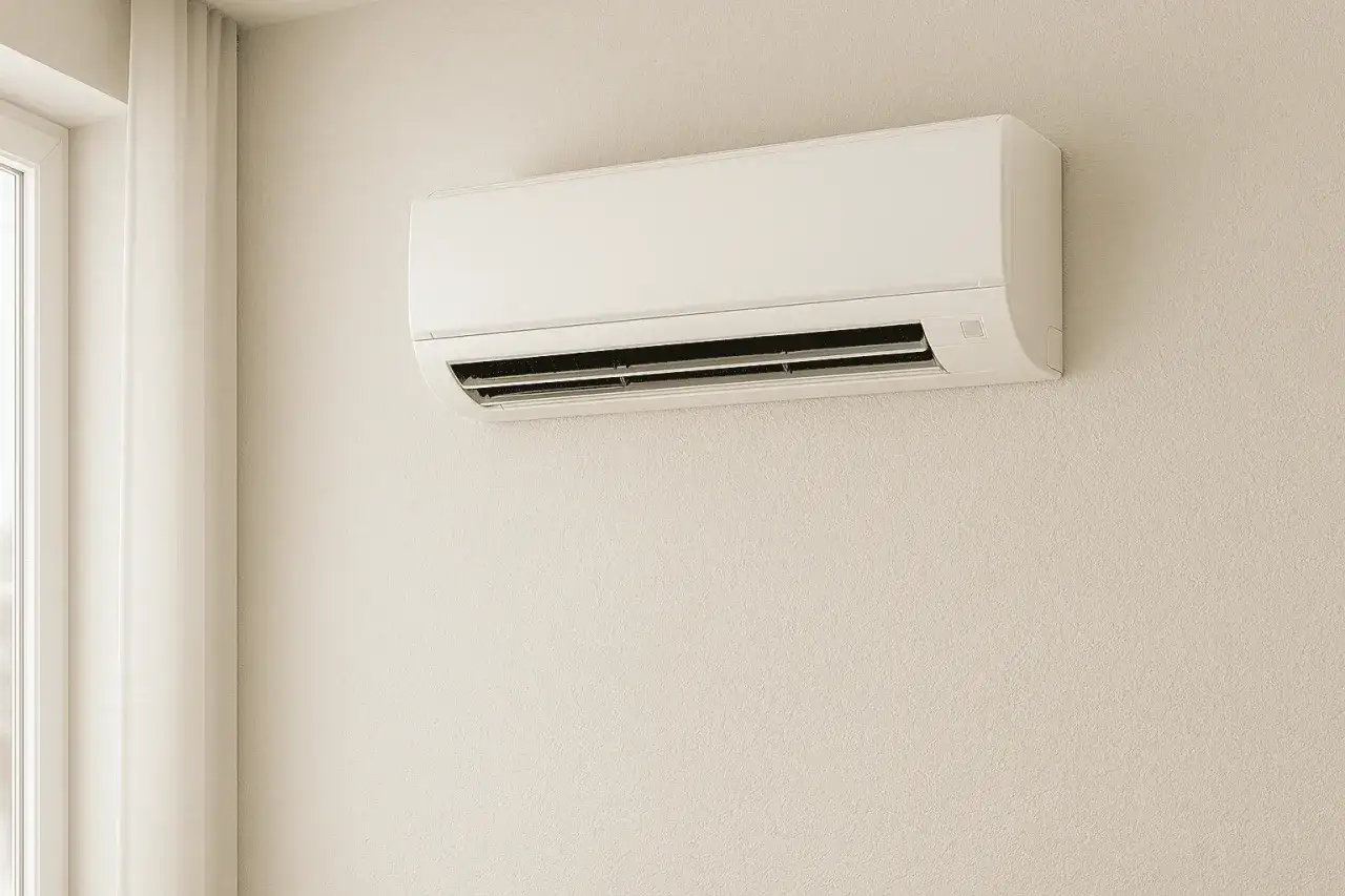 Unità interna di condizionatori senza unità esterna, soluzione discreta per il comfort domestico. Opinioni positive per chi cerca estetica e funzionalità.